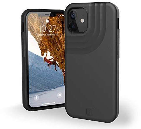 URBAN ARMOR GEAR [U] by UAG iPhone 12 Mini 5G - (5.4 inch) Case Anchor Shock Absorbing Slim Fit Sleek Stylish Protective Phone Cover, Matte Black