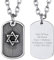 Richsteel personalisierter dog tag Anhänger mit Hexagramm David Stern Anhänger mit Geschenkebox für herren jungen
