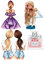 Cake topper, Mutter, Mädchen, Frau,Prinzessin № 2 Tortenaufleger,Geburtstag,Tortendeko,