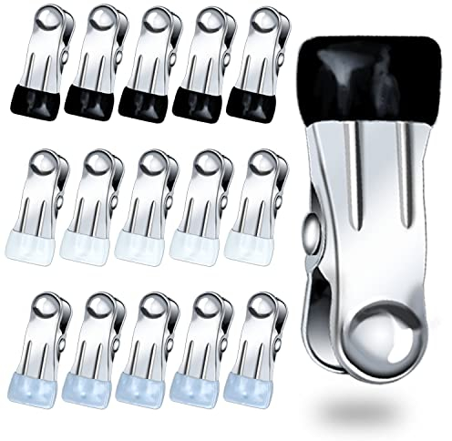 Dreecy Confezione da 30 mollette in metallo resistente per bucato, mollette multiuso in acciaio inox per telo mare, calze, copertura piscina, mollette per asciugare i panni all'aperto