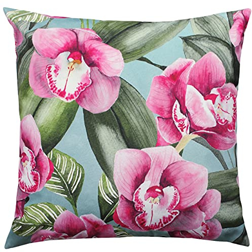 furn. Evans Lichfield Orchideen Außenkissenbezug, Polyester, Entenei