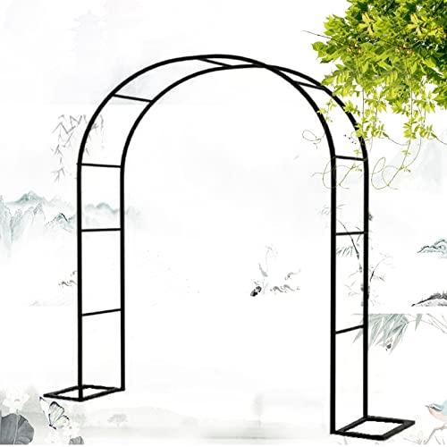 Gartenbogen Metall Hochleistungs Rosenbogen, Breite 120cm/180cm/200cm/240cm/350cm Torbogen Für Rose Kletterpflanzen Garten Rankhilfe (Größe : W240xH220x40cm)