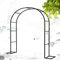 Gartenbogen Metall Hochleistungs Rosenbogen, Breite 120cm/180cm/200cm/240cm/350cm Torbogen Für Rose Kletterpflanzen Garten Rankhilfe (Größe : W240xH220x40cm)