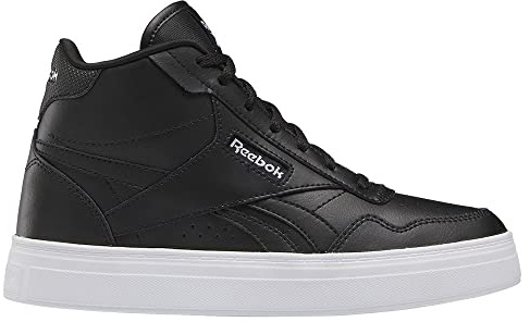 Reebok Women Court Advance Bold High Sneaker, Core Black/FTWR White/Core Black, 6.5