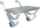 DAPRONA Laufrost Set für flache Dachziegel, Dachtritte für Schornsteinfeger Silber 40cm, inkl. Montagematerial für sichere Dachbegehung