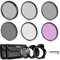 Neewer 82 mm ND-Objektivfilter-Set: UV, CPL (Zirkular-Polarisierung), FLD, ND2, ND4, ND8, Gegenlichtblende und Objektivdeckel, kompatibel mit Canon, Nikon, Sony, Panasonic, DSLR-Kameras