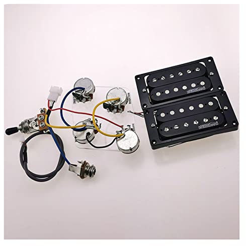 TSTS Micros en Céramique Humbucker avec Faisceau De Câblage pour for LP Guitare Électrique Kit de Micro Guitare Électrique (Color : 02)