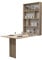 Mirjan24 Wandtisch Albi, Wandklapptisch mit 2 Regalen, V-Tisch, Esstisch, Tisch ideal für Esszimmer, Küche, Klapptisch, Bartisch (Sonoma)