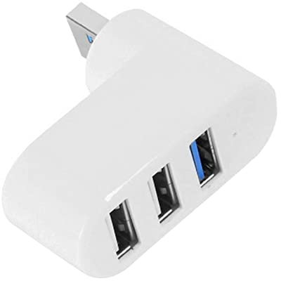 Petit hub USB | Hub USB 3 ports pour ordinateur portable – Hubs multiports 3.0 ou 2.0 pour PC, tablette, appareil photo, imprimante, rotation à 90 ou 180 degrés Pw tools