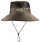 OSUWLSI 1pc Sonnenhut Herren, Outdoor Safari Hut Damen, Breite Krempe Sommerhut Herren, Faltbar Wanderhut, Boonie Hat Sonnenschutz Hut Buschhut Anglerhut Gartenhut