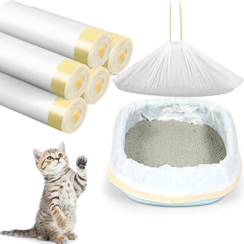 Harloon 35 Stück Katzentoiletteneinlagen, kompatibel mit PetSafe ScoopFree Jumbo, langlebig, große Kordel für Katzentoilette, geruchlos, reißfest, 91,4 x 45,7 cm