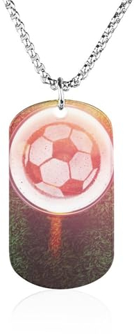 Soccer Football on Foam of Beer Glass Pendant Necklace Cute Charm Necklace Memorial Jewelry for Women Men