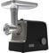 BLACK+DECKER BXMMA2200E - Tritacarne 2200W, 2 potenze, funzione reverse, estrusione a spirale, teglia in alluminio, insaccatrice, bocchetta kebbe, accessorio salsa, 3 dischi uscita inox