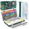 Artecho Aquarellfarben Set 128 Farben in Tragbarer Box, Aquarellmaler-Set für Erwachsene mit Aquarellpapieren und Pinseln, perfektes Aquarell-Set für Anfänger und Profis
