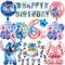 Oirigaga 44 Stück Geburtstagsdeko Set für 6 Jahre Jungen Mädchen, Kinder Geburtstag Luftballons, Kindergeburtstag Party Deko Kit mit Helium Ballons Folienballons Happy Birthday Banner und Tortendeko