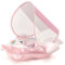 Flotador de natación para bebé, flotador inflable para piscina con asiento de toldo para bebés de 6 a 36 meses, flotador inflable para piscina para bebés de 1 a 3 años (unicornio rosa)
