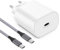 ARCCRA 20W USB-C Ladegerät Mit 2m Nylongeflochtenes Kabel, PD Netzteil/Adapter, Kompatibel Mit iPhone 16 15 Pro Max/Plus, Samsung Galaxy, Google Pixel