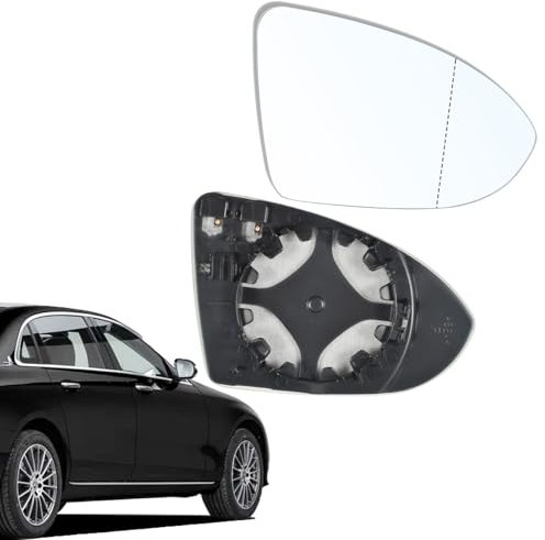 Tundwhite Spiegelglas Golf 7/Jialv/Lingdu, Beheizbar Außenspiegel Konvex mit Trägerplatte (Spiegelglas rechts)