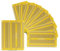 EPLZON 10 Pcs Solderable Breadboard PCB Board Gold-Plated Solder Breadboard for DIY Electronics Projects Apply to Soldering Projects 3.5x2.05 (Yellow)