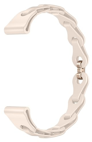 Blueshaweu Damen Armband Kompatibel Für 14mm 16mm 18mm Uhr, Schlank Einkettiges Elegant Silikon Ersatz Uhrenarmband