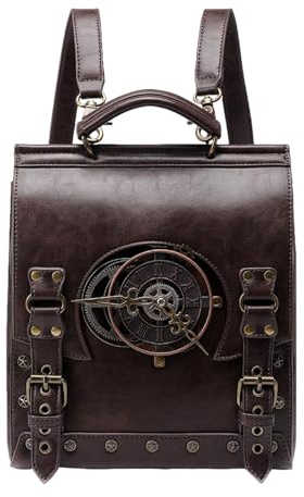 Outdoor Umhängetasche - Rucksack aus genarbtem Leder, Rucksack, ergonomischer Komfort-Reiserucksack, Retro-Steampunk-Tasche, gewebte handgefertigte böhmische -Reisehandtasche für Damen