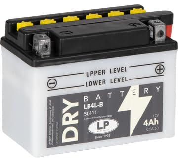 Batería seca para moto Landport LP 12Volt, 4Ah/10hr, 50 CCA- LB4L-B