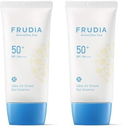 FRUDIA. Protección Solar Ultra UV Shield Sun Essence. SPF 50. (Paquete de 2)