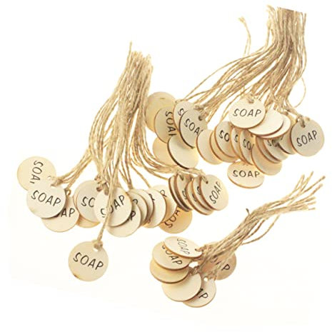 50 Pcs Colgante De Botella De Vino Adornos Redondos Etiquetas Colgantes De Vino Etiquetas De Cuello De Vino Placa De Botella De Vino Etiquetas De De Boda Bambú SHINEOFI