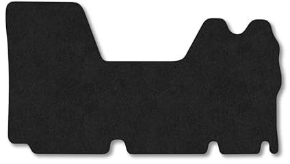 Renault Master (2003-2010) Van Mats Accessories Tailored Fit Carpet Car Floor Mats Non Slip Black Trim Compatible Accessory Anti Slip Full Coverage Durable Granulated Backing Hand-Finished Clips