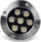 AntDau71® - Projecteur LED extérieur pour allée de jardin IP65, lumière chaude encastrée 3000-220 V (7 W (12 x 9 cm))