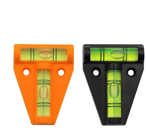 Opdestn 2PCS Magnetisch Kreuzwasserwaage, Wasserwaagen für Wohnmobile, T-Wasserwaagen, Kreuzprüfung, Pyramidewaage für Wohnmobile, Möbel, Anhänger, Stative, Kamera-Ausrüstung