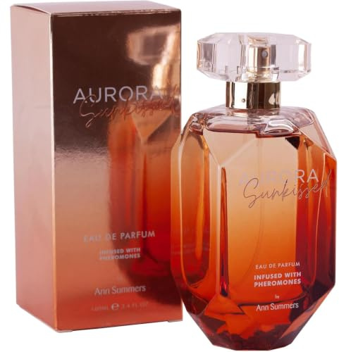 Ann Summers Aurora Sunkissed Pheromone Perfume 100ml Eau de Parfum | Long-lasting Women's Fragrance. Jasmine, Vanilla and Orange Blossom. Enhances Attraction. Vegan and Cruelty-free.