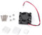 SIKUAI Cooling Fan Heatsink Enclosure Clear Acrylic Case Box For Raspberry Pi B+2 3 Model
