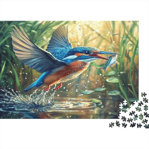 Eisvogel 1000 Stück Puzzle Puzzle Erwachsene Puzzlespiel-Herausforderung Pädagogisches Spiel Herausforderung Heimdekoration Geschenke Schöne Geschenkidee 1000pcs (75x50cm)