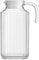 Jarra de Cristal 1,8L con Tapa Hermética, Jarra de Agua para Nevera, Antigoteo y Diseño Elegante para Té, Jugo, Leche, Apta para Cocina y Mesa