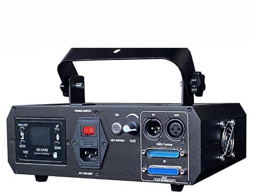 Disco Lights 500mw RGB +ILDA+SD+ Multi Color Dj Stage Lighting Disco Animation Light Projector Colorful Stage Effect(Mini 2w RGB Laser)