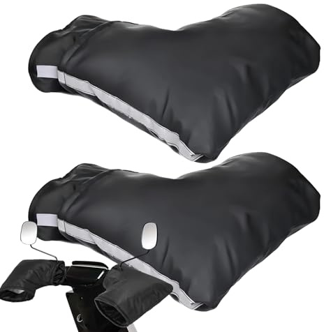 Lenkerhandschuhe für Motorrad, warme Fahrrad-Lenkerhandschuhe, Winter-Fahrradlenker-Muffs, für Fahrrad, Schneemobil, Dirtbike, Roller, Radfahren, Winter, Mountainbike, Straße, tägliches Pendeln