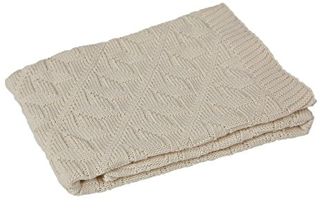 Sonnenstrick Erstlingsdecke/Babydecke/Kuscheldecke/Strickdecke aus 100% Bio Baumwolle kba made in Germany