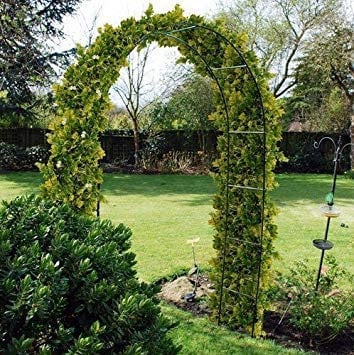 2.4m Steel Garden Arch for Climbing Plants. Trellis. Outdoor Path Feature. Roses