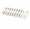 sourcing map 10 Stück Schnell Wirkende Keramiksicherungen Röhren 5mm x 20mm 250V 25A F25A