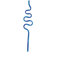 Assorted Color Plastic Squiggle Straws (19cm) Pack of 12 - Fun Bendy Straws for Parties & Everyday Use