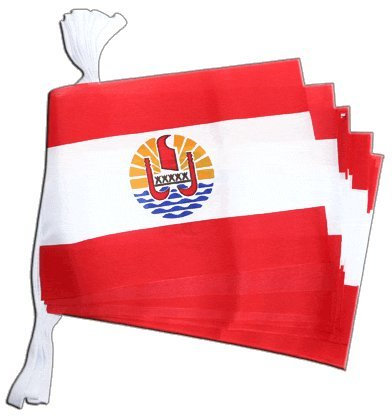 Digni Guirlande drapeau France Polynésie francaise - 5,9 m