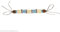 W WIDMANN MILANO Party Fashion 9407B - Armband Indianerin, mehrfarbige Perlen aus Kunststoff und Holz, Armkette, Kunstlederband, Schmuck, Wilder Westen, Karneval, Mottoparty