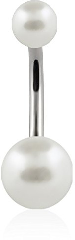 Autiga Bauchnabelpiercing Titan Titanium Perle Kugel Ball Banane Belly Banana