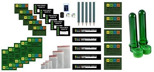 geo-versand Regular Refill Set - Logbücher und Aufkleber - Wartungsset Maintenance Geocaching Geocache Petling Filmdosen Micro Logstreifen Logbücher