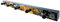 HAKU Möbel Garderobenleiste Gold, schwarz, Metall - Maße: B 75 cm x H 11 cm x T 6 cm, Style: Art Deco