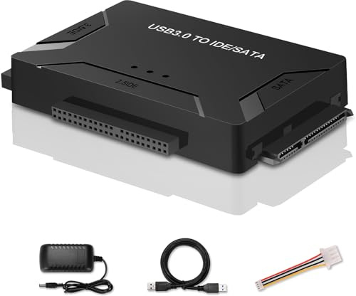 USB 3.0 to IDE SATA Adapter Hard Drive Reader for 2.5 3.5 SSD HDD 5Gbps