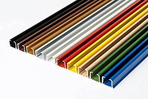 Rollmayer Gardinenschiene SMART-KLICK Montage nur Silber Schine 400cm | Aluminium glänzend Einläufige Deckenschiene Innenlaufschiene für Gardinen & Vorhänge