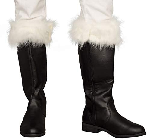 Black Santa Claus Costume Boots