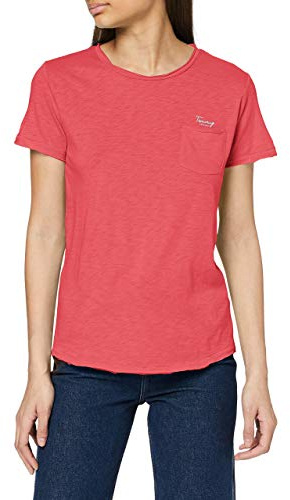 Tommy Jeans Damen Tjw Pocket Detail Tee Sport Pullover, Blush Red, 38 (Herstellergröße: Large)